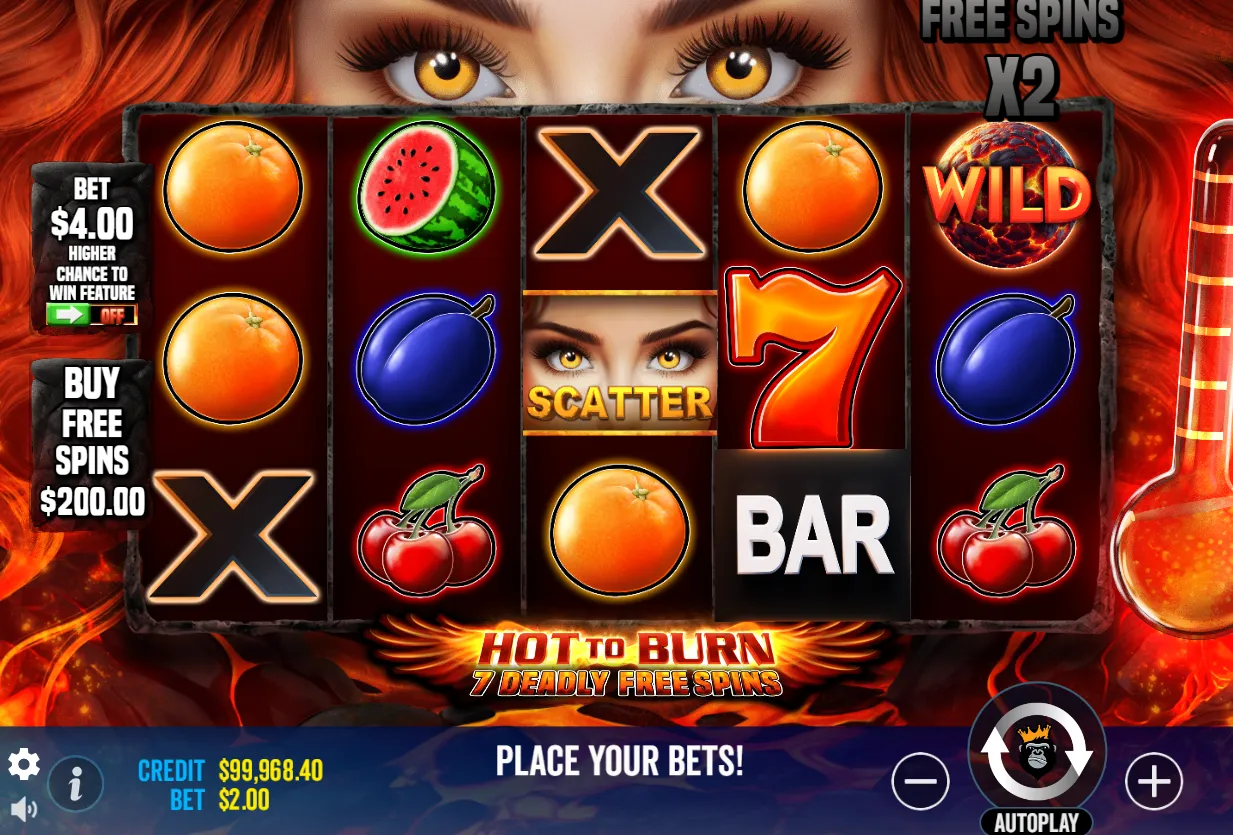Hot to Burn 7 Deadly Free Spins